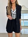 Short Alfaiataria Charm Preto