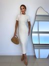 Vestido Tricot Essence Marfim