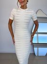Vestido Tricot Essence Marfim
