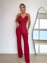 Calça Alfaiataria Aretha Vermelho