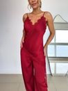 Calça Aladim Cetim Vermelho