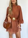 Vestido Boho Capa Camel