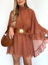 Vestido Boho Capa Camel