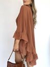 Vestido Boho Capa Camel