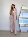 Calça Trento Linho Reta Rosa 