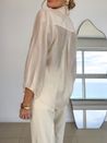 Blusa Echarpe Aura Glow Marfim