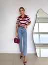 Calça Reta Jade Jeans Claro