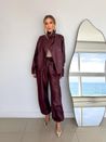 Calça Aladim Ballon Lana Vinho