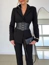 Blazer Acinturado Helena Preto