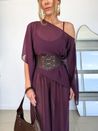 Blusa Kaftan Chiffon Vinho