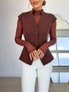 Blusa Colete Unic Marrom