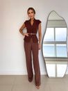 Blusa Colete Unic Marrom