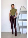 Calça Resinada Sienna Vinho