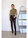 Calça Resinada Sienna Marrom
