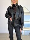 Jaqueta Gola Alta Preto