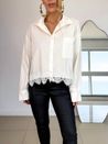 Camisa Gola Alta Renda Off