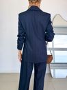 Blazer Navy Risca de Giz Marinho