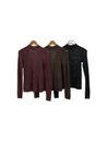 Blusa Tricô Renda Marrom