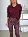 Calça Resinada Lucerna Vinho