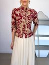 Camisa Estampada Marsala