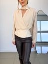 Blusa Echarpe Clarice Marfim