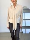 Blusa Echarpe Clarice Marfim