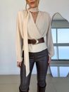 Blusa Echarpe Clarice Marfim