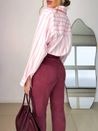 Camisa Listrada Rosa