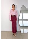 Saia Longa Suede Marsala