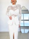 Blusa Tricô Renda Branco