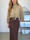 Blusa Poá Brigitte Areia