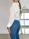 Calça Reta Briana Jeans Médio