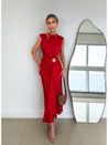 Saia Amélie Cetim Vermelho