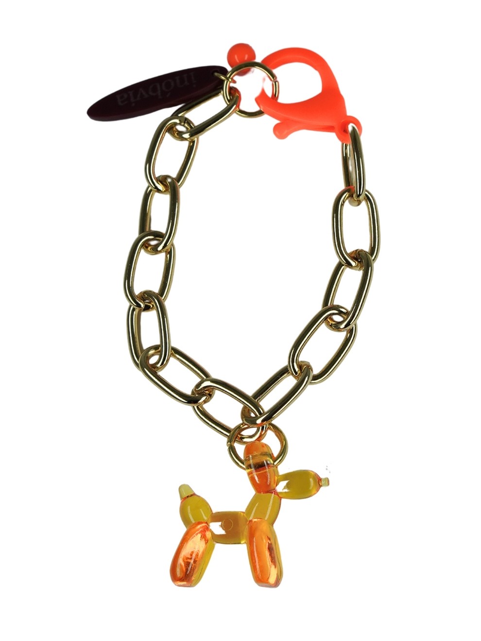 Charm Isso Não é um Jeff Koons Laranja Ouro