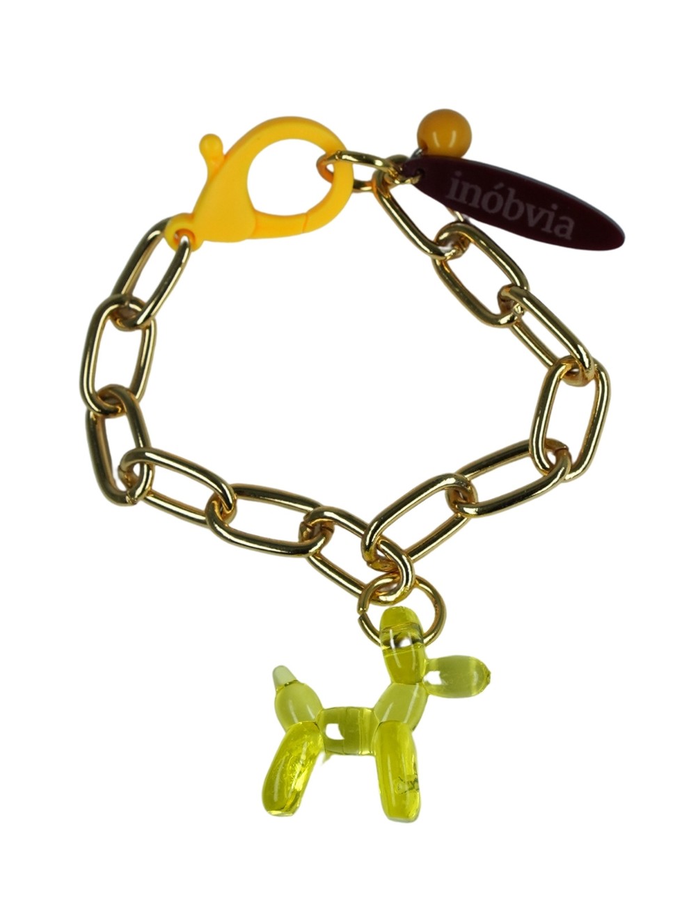 Charm Isso Não é um Jeff Koons Amarelo Ouro