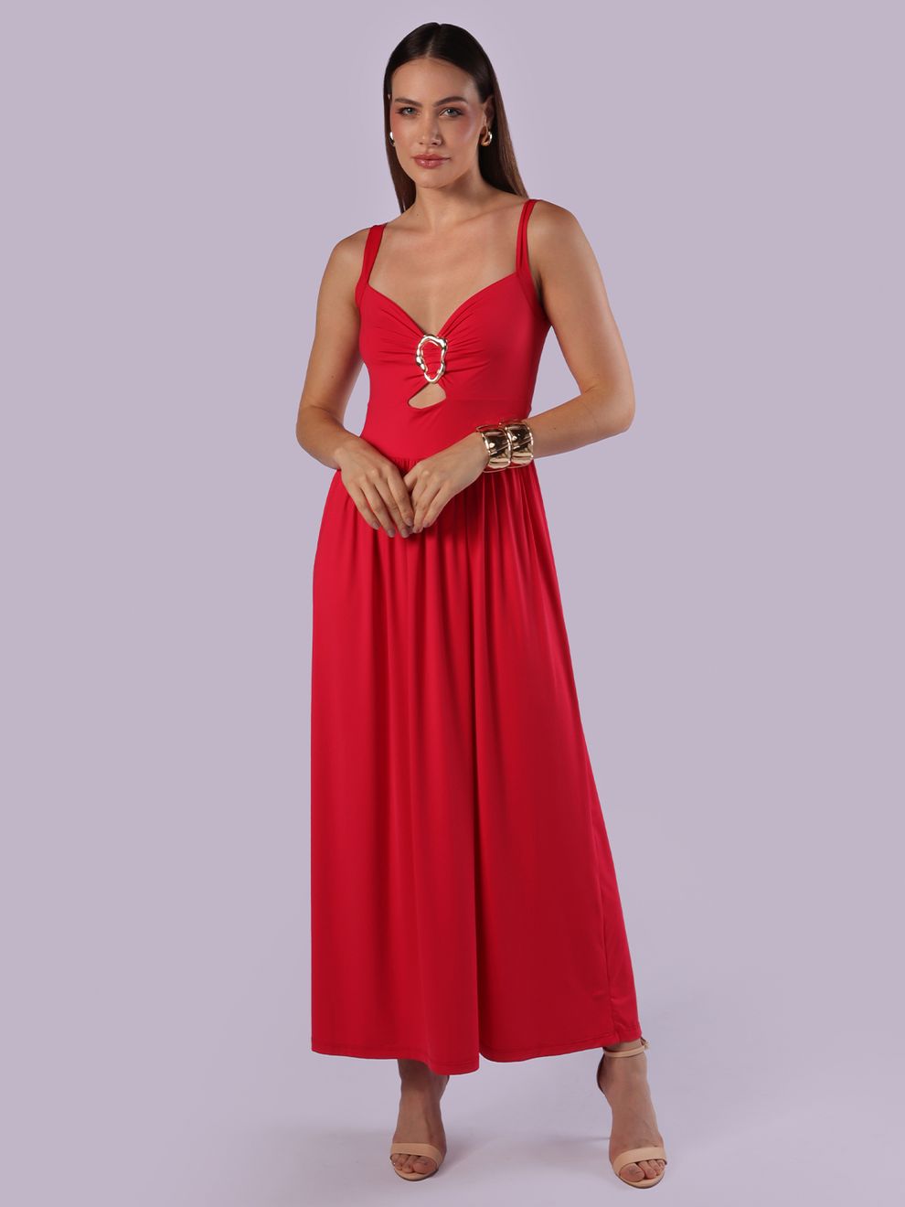 Vestido Longo Guaraná