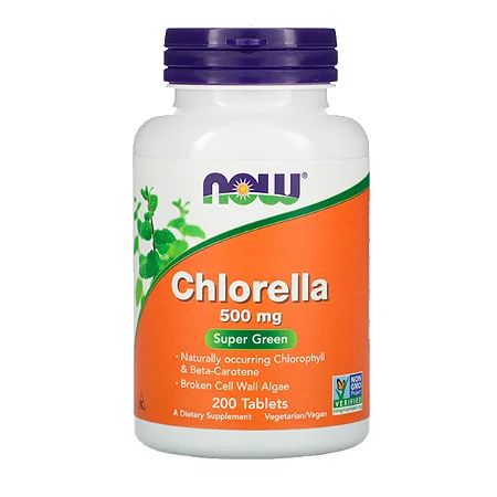 Chlorella 500mg 200 Caps - Now Foods