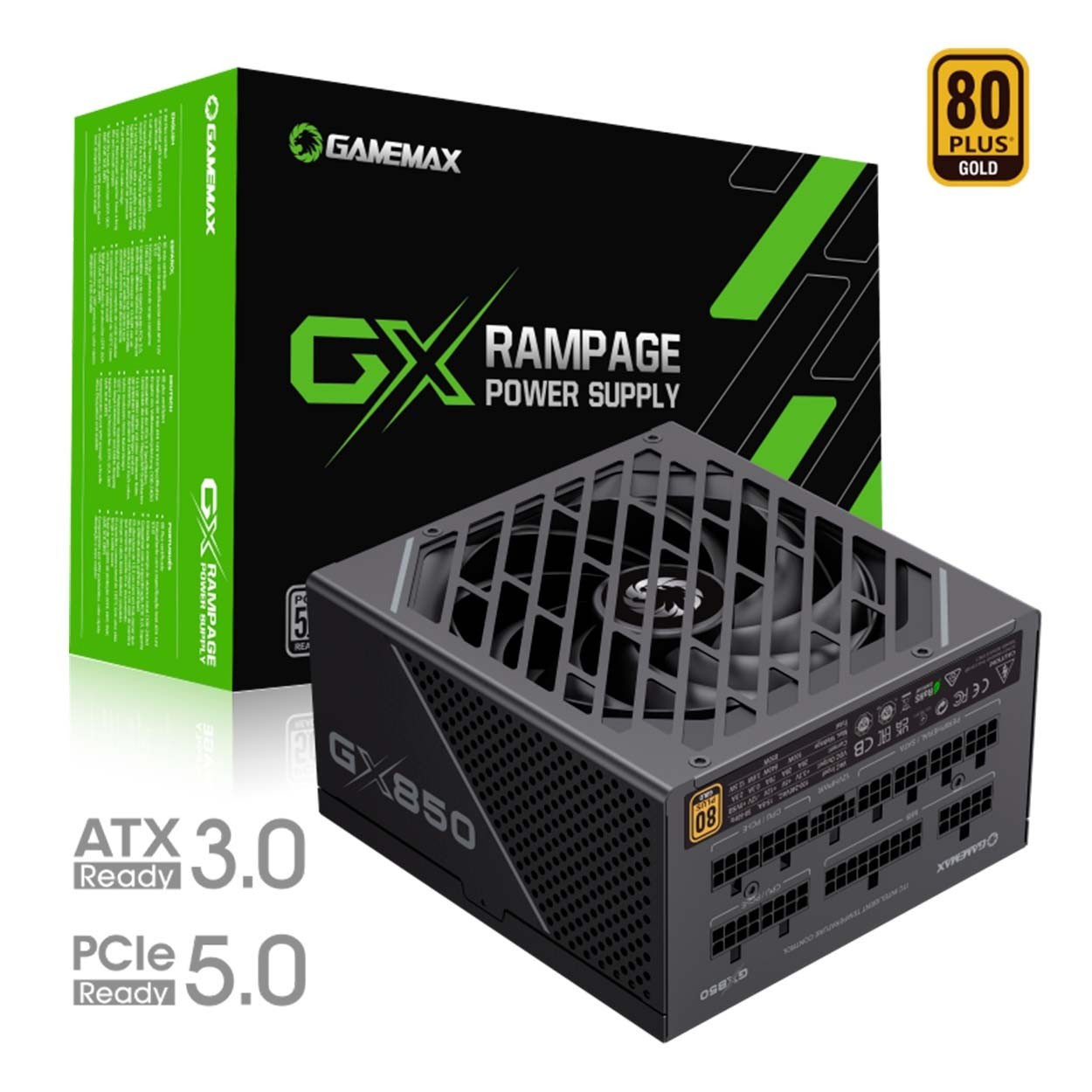Fonte Gamemax 850W 80 Plus Gold PFC Ativo Branca - RGB-850-BRANCA -  ProGaming Computer