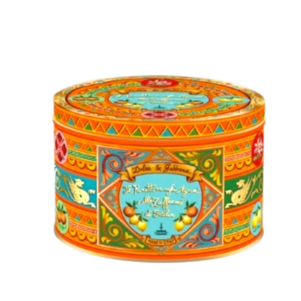 DOLCE & GABBANA  PANETONE COM FRUTAS CÍTRICAS E AÇAFRÃO SICILIANO 1KG