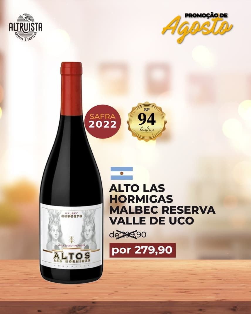 ALTO LAS HORMIGAS MALBEC RESERVA VALLE DE UCO