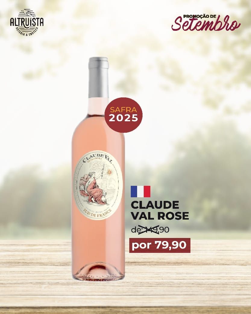vinho Claude Val Rose 750ml