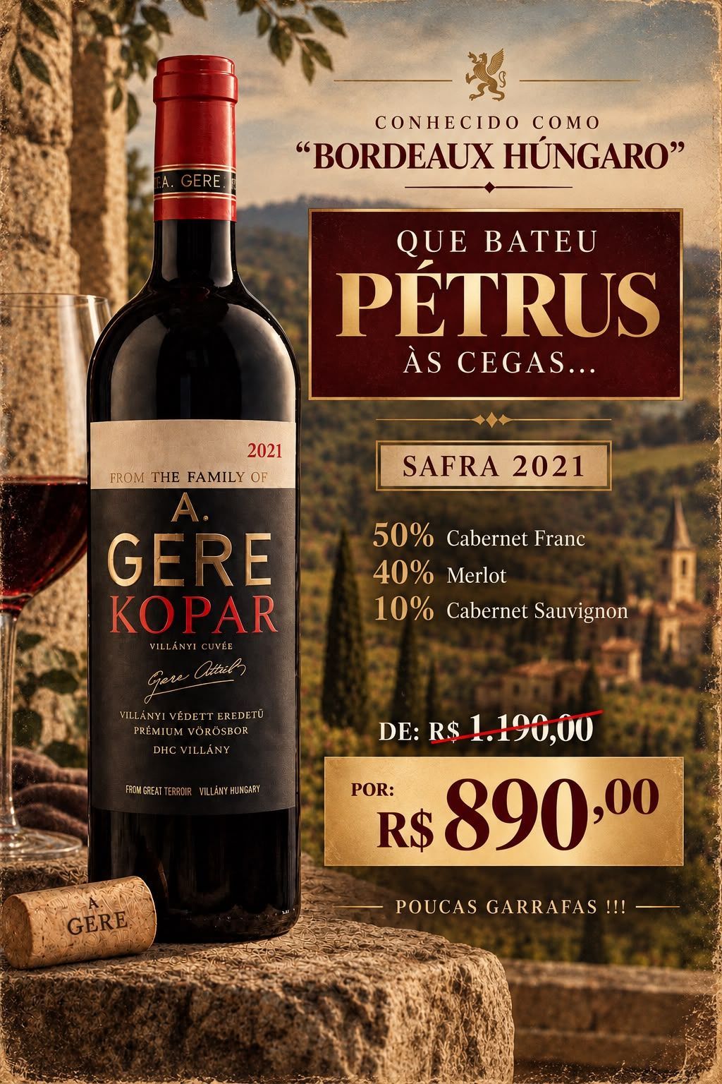 A. GERE KOPAR VILLANYI CUVEE – 750ML (2021)
