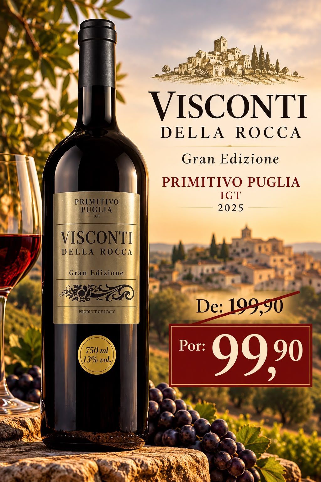 Visconti Della Rocca Primitivo Puglia Gran Edizione