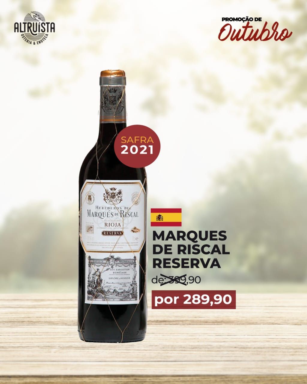 Vinho Marques De Riscal Reserva Rioja 750 ml