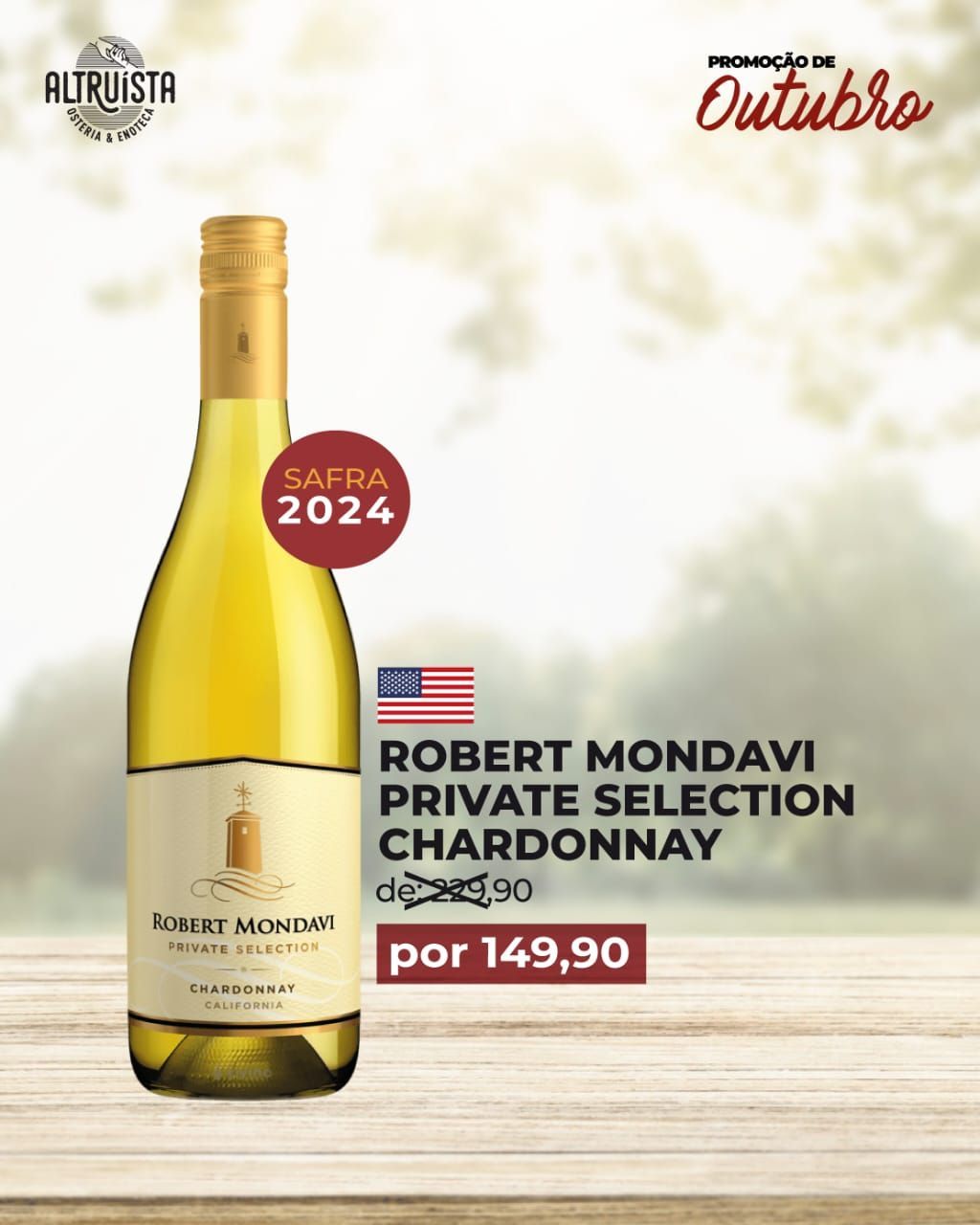Vinho Robert Mondavi Private Selection Chardonnay 