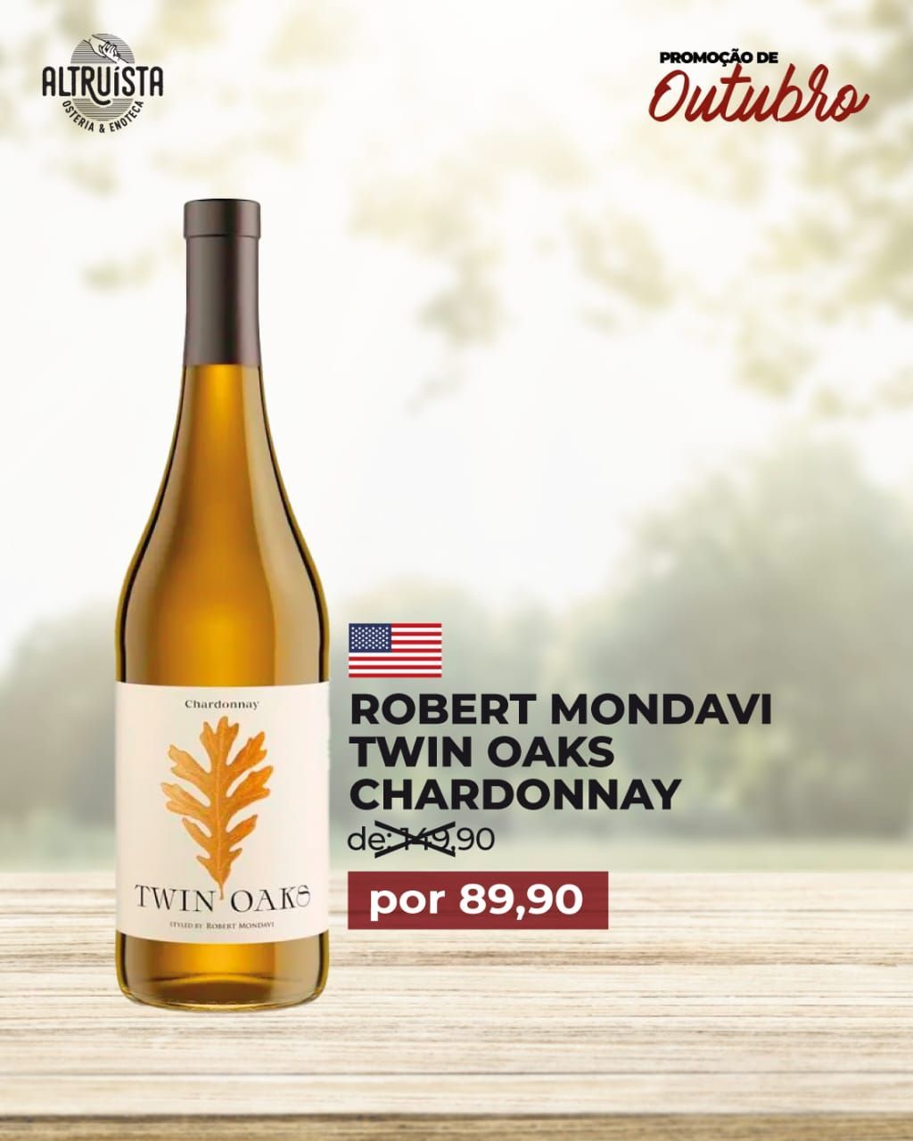 Robert Mondavi Twin Oaks Chardonnay 750ml