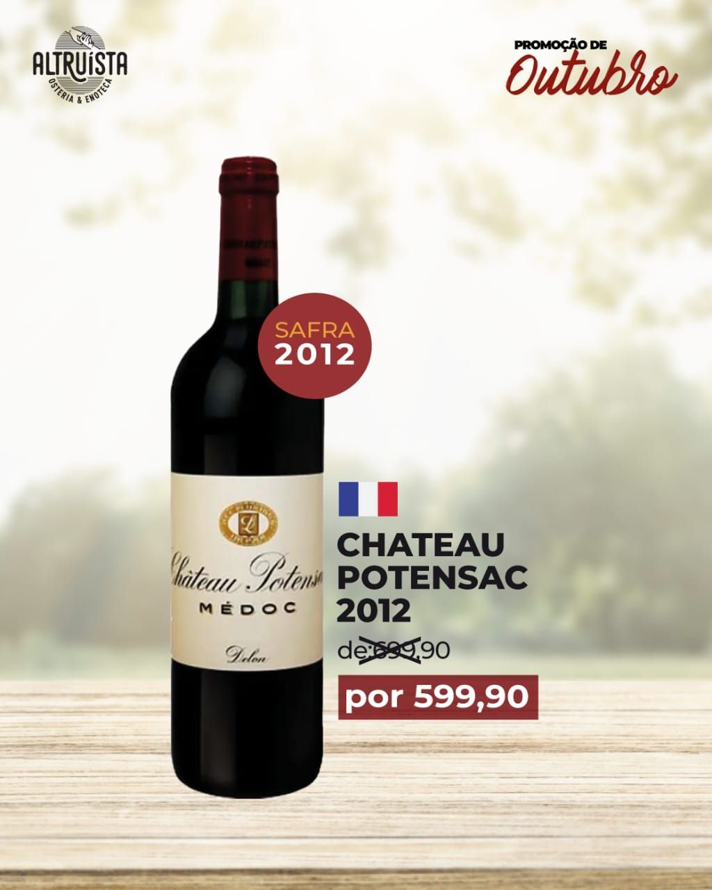 Chateau Potensac Medoc   Safra 2012
