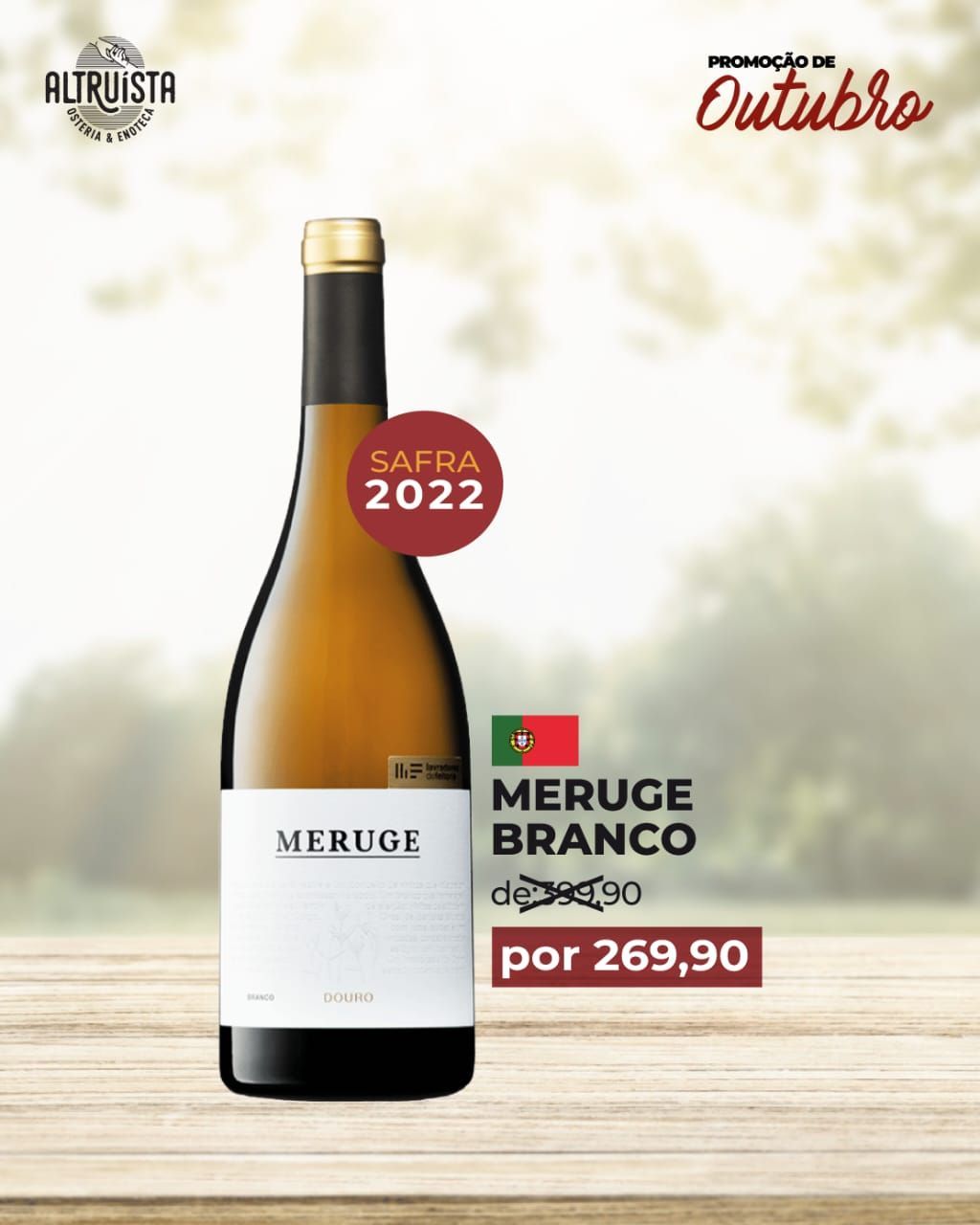 Vinho Meruge Branco 750 ml