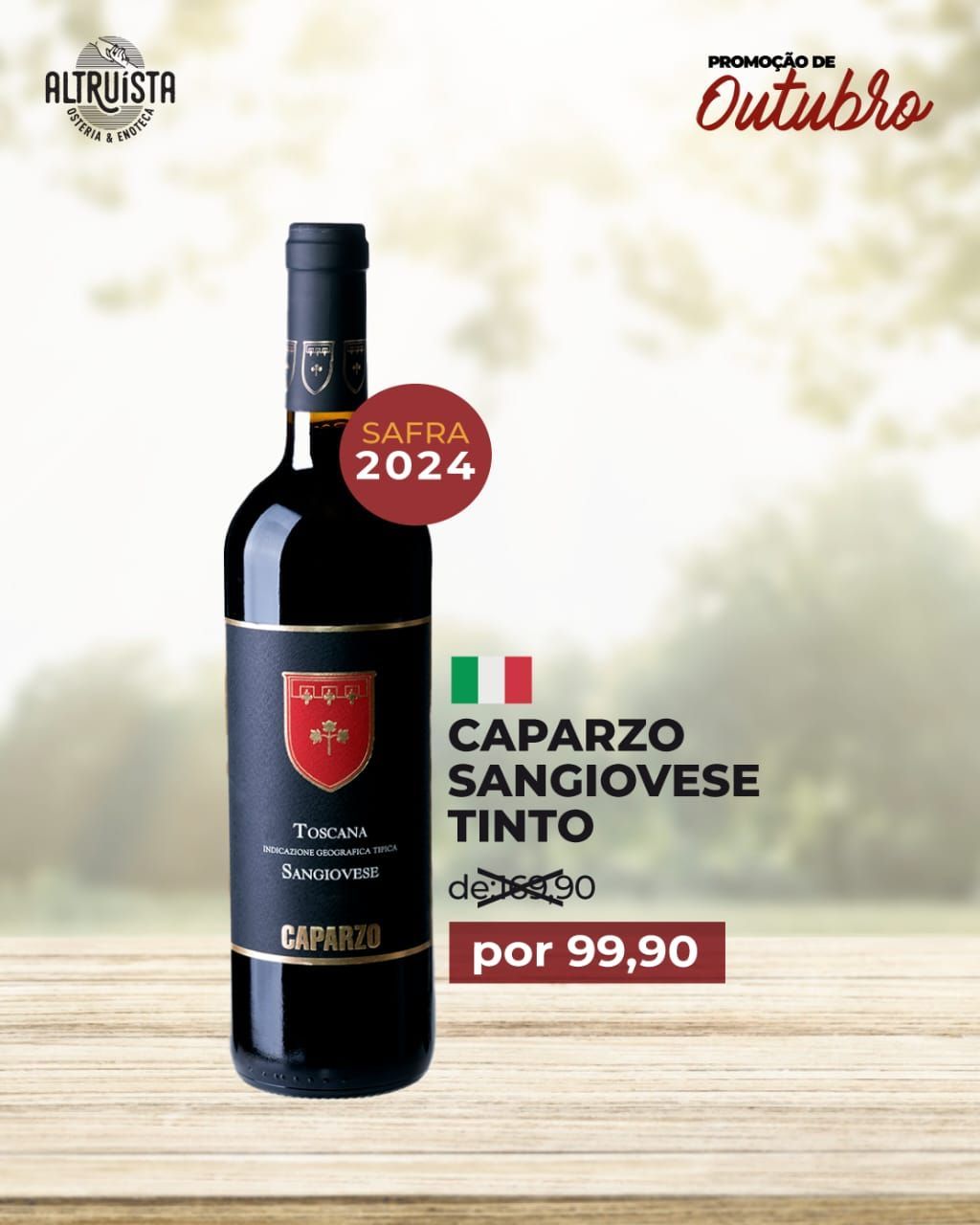 Vinho Caparzo Sangiovese 750ml