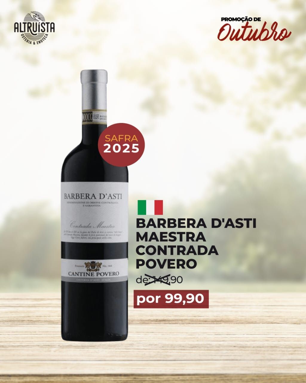 Barbera d 'Asti Contrada Maestra - Cantine Povero